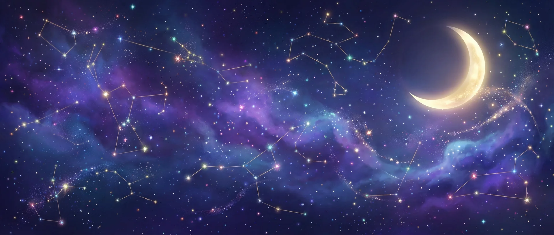 星空背景 - 小佐伊和綠帽努努 | 每日星座运势与塔罗占卜